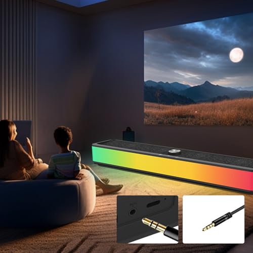 Altavoces RGB para fiestas en el patio y música ambiental en la habitación con amigos 4