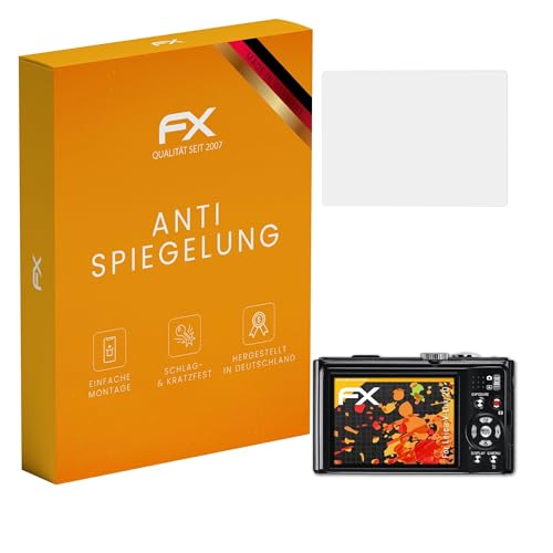 atFoliX Película Protectora compatible con Leica V Lux 20 Lámina Protectora de Pantalla, antirreflejos y amortiguadores FX Protector Película (3X)