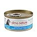 Almo Nature HFC Natural - Nassfutter für ausgewachsene Katzen - Atlantischer Thunfisch - Human Grade, Glutenfrei & Monoprotein - 6 x 70g