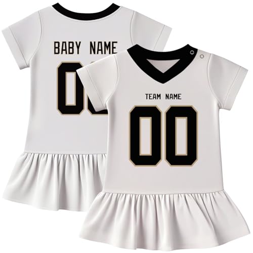 Image of KREDE Baby Clothes Unisex Bodysuit Jersey Style Custom Name Number for Baby Boys