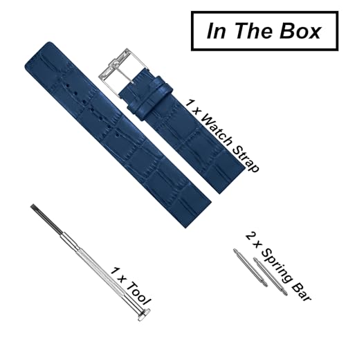 Image of DBLACK ''TNDS1'' Slim Leather Watch Strap, Minimalist style and a Bamboo-texture Design Belt / / For 18mm, 20mm, or 22mm, Compatible for TITAN Edge Slim Watches (Choose Your Size & Color)