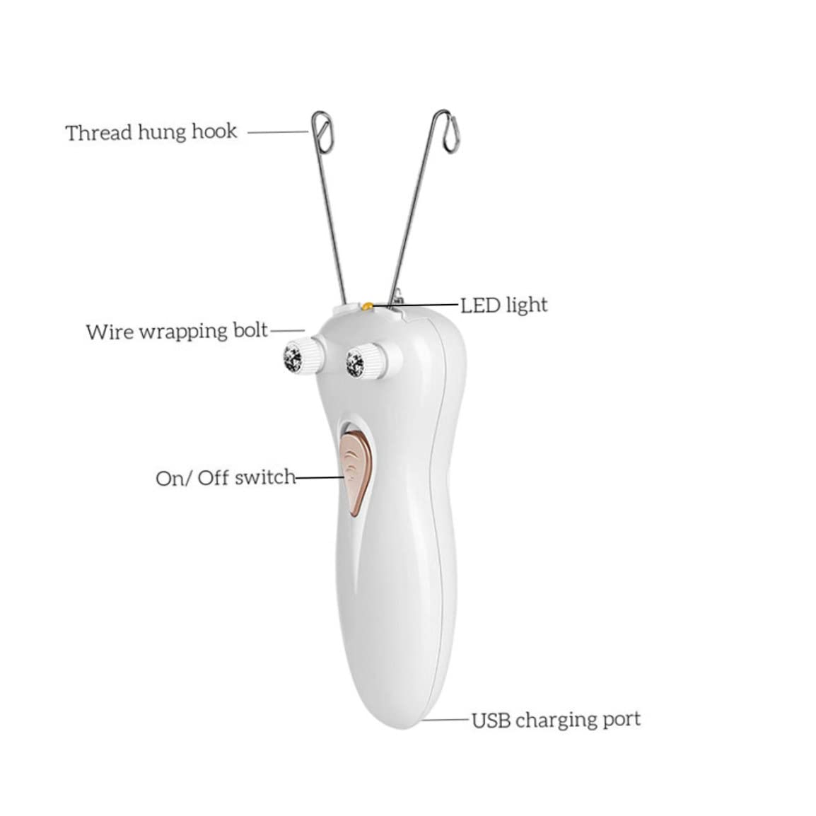 Épilateur à fil de coton épilateur Facial Rechargeable fil de coton corporel rasoir Machine beauté