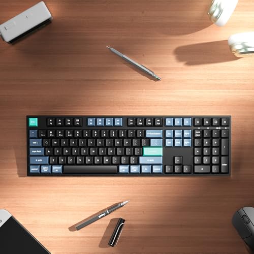Image of Keychron B36 2.4 GHz Wireless Bluetooth Keyboard Silent Typing 100% Full-Size Layout Launcher Support with Numeric Keypad Ergonomic Angle Compatible for Mac Windows Linux
