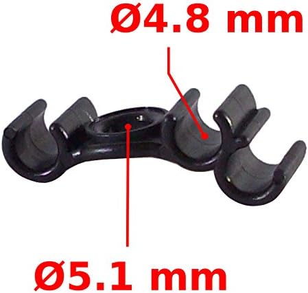 Herrmans Triple Cable Holder HOUSING Guide FIX Diameter 4-5mm Brake DERAILLEUR Gear Bike MTB Road Vintage City