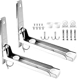 2 Soporte Microondas Pared,Soporte de Microondas Universal Soporte Plegable para...
