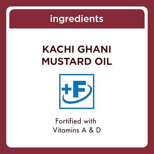 Image of SANO Kachi Ghani Mustard Oil 1 Ltr | High in Monounsaturated Fats (MUFA) | Vitamin A and D Fortified Oil | Cholesterol and Trans Fat Free | Ideal for Frying, Roasting, Tempering, and Pickling | Indian Cooking