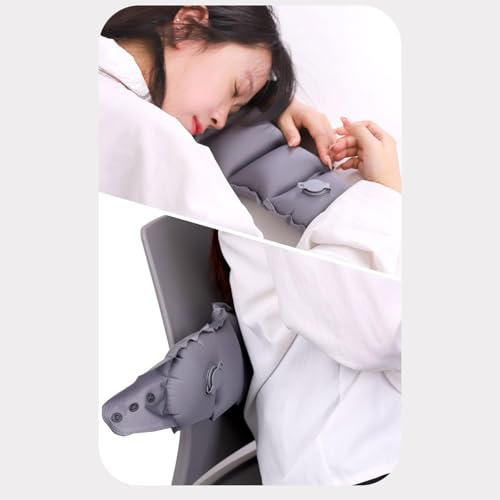 Coussin de nuque ergonomique gonflable pour voyageur d'affaires - 7