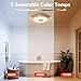 OREiN 3-in-1 Bathroom Exhaust Fan with Bluetooth Speaker & LED Light, 110/160 CFM Quiet Ventilation Fan, 1500LM, 2700K-6500K Adjustable, Night Light, Remote Control, 11.39