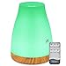 ZOESON Diffusor Aromatherapie, Aroma Diffuser mit 7 Farben LED, BPA-Frei für ätherische öle, luftbefeuchter ultraschall für Schlafzimmer (300ML)