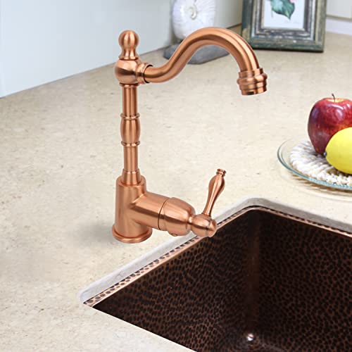 Copper One-Handle Widespread Kitchen Bar Faucet - Akicon #TOP3