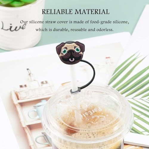 Tapa protectora para pitillos reusable en forma de perro miniatura 7