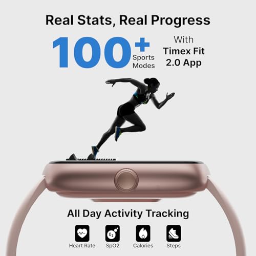 Image of TIMEX iConnect Calling Ace+ 1.83 inch(4.6 cm) 3D UI Display with Functional Crown and BT Calling Smartwatch for Unisex - TWIXW1501T
