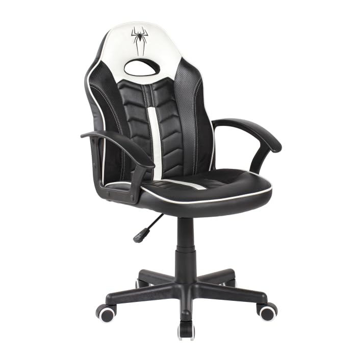 Shiito | Modelo Goblin | JC - Silla Gaming | Ergonómica con Respaldo reclinable | Tapizada en Piel sintética de Color Blanco - Negro