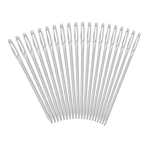 CYTGOUPER Sticknadeln Stumpf, 20pcs Groes Rundes Augen Stumpfe Nadeln für kinde, Sticknadeln ohne Spitze kinde Silbernes Stopfnadeln, 52mm Lnge Nähnadeln Set CYTGOUPER Sticknadeln Stumpf, 20pcs Groes Rundes Augen Stumpfe Nadeln für kinde, Sticknadeln ohne Spitze kinde Silbernes Stopfnadeln, 52mm Lnge Nähnadeln Set