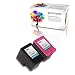 Printronic Remanufactured Ink Cartridge Replacement for HP 901 CC653AN CC656AN (1 Black 1 Color) 2 Pack