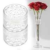 2er-Set Spiral-Blumenständer Transparent – DIY Blumenhalter für Rosen, Kletterpflanzen, Floristik (Stabil, Langlebig)