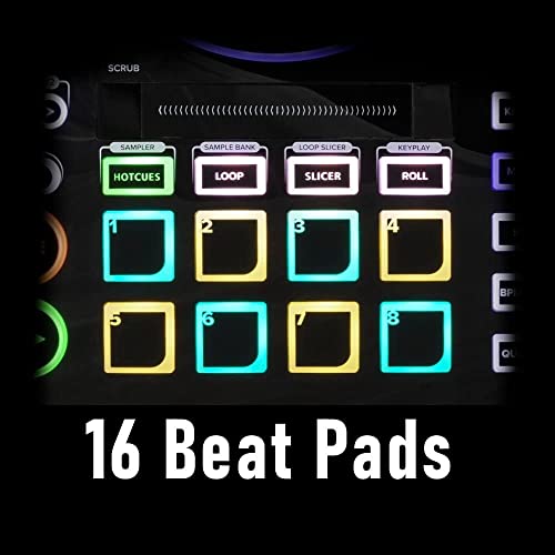 Gemini Sound SDJ4000 Standalone / MIDI Controller DJ Equipment ConsoleTabelle mit 2 Decks, 4