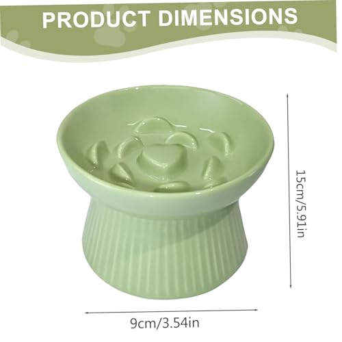 Gamelle créative en céramique pour chat avec base stable et lourde