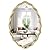 Oval Bathroom Mirror 20"x30" Wavy Wall Mirror Decorative Scalloped Edge Vanity Mirror for Bathroom,Living Room, Bedroom, or Entryway – Vintage Sunburst Design with Beveled Detailing (Gold)