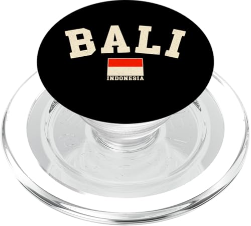 Vintage Bali Indonesia Bandera Indonesia Recuerdo Retro PopSockets PopGrip para MagSafe