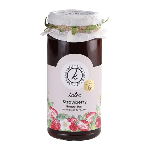 Image of KALON 100% Natural Strawberry Jam | Made with 100% Kalon Honey | No Added Sugar and Preservatives - 300 gm
