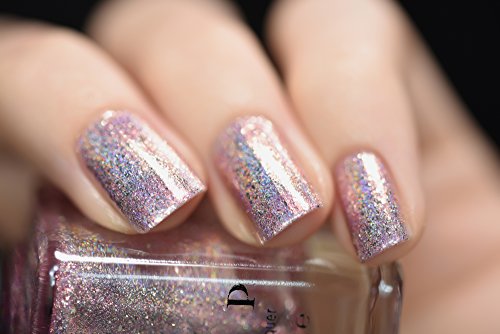 Image of ILNP Pink Mimosa - Rosy Pink Holographic Nail Polish