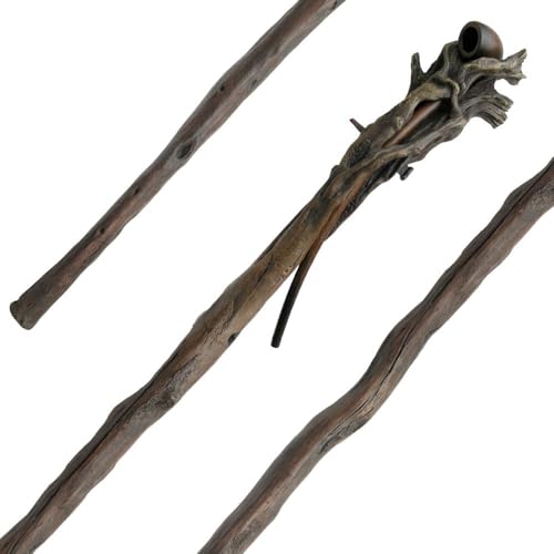 United Cutlery Lord of The Rings Gandalf The Grey Staff with Pipe - Authentic Movie Prop Replica Polyresin Construction - Must Have for Collectors - 69 Overall