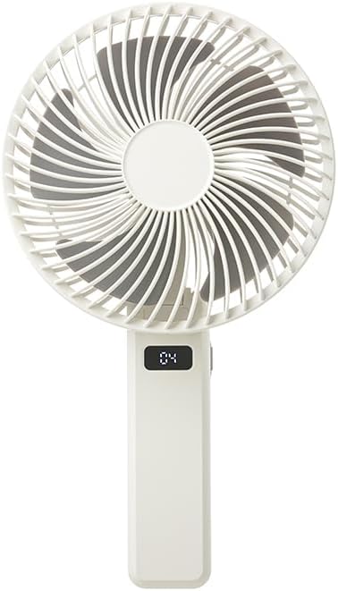 OTPEIR Foldable Handheld Fan, 8-Inch Large Personal Fan with Powerful Turbo Airflow, 4 Speed Settings, Adjustable Angle, 4000mAh Rechargeable Battery, Digital Display Portable Fan for Indoor Outdoor