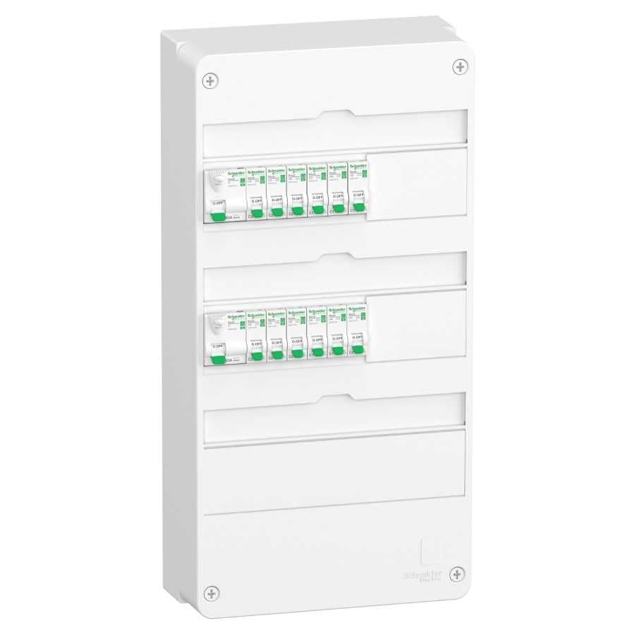 Tableau pré-équipé - Logement type T3/T4-3 rangées - 13 modules - XE - Resi9 - R9HPNFC15134P - Schneider