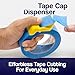 3pcs Compact Manual Packaging Tape Dispenser for Multiple Tape Widths Suitable for Artists Students and Enthusiasts Painting Tool