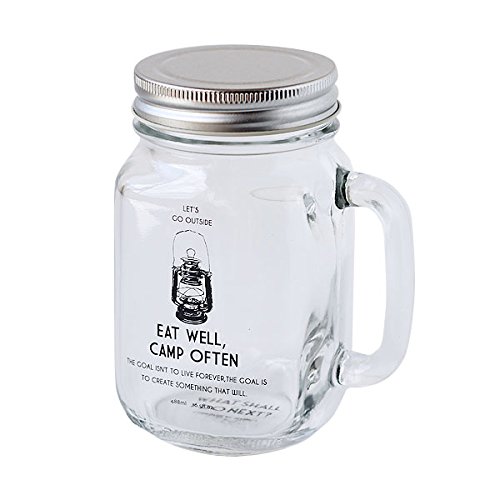 EAT WELL DRINKING JAR ガラスジャー メイソンジャー CAMP