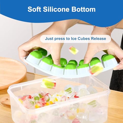 Bandejas de Hielo de Silicona con Tapas 5 Piezas miniatura 5