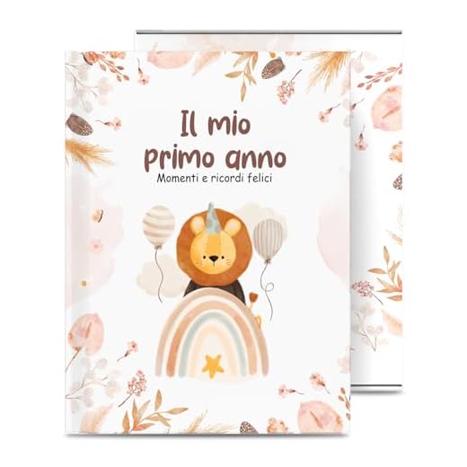 Album Dei Ricordi Neonato, 94 Pagine Libro Nascita Bimbo, Album Nascita Bambina e Bambino, Album Fotografico per il Primo Anno fino A 5 Anni, Libro Neonato Regalo Battesimo Bimbo (Italiano)
