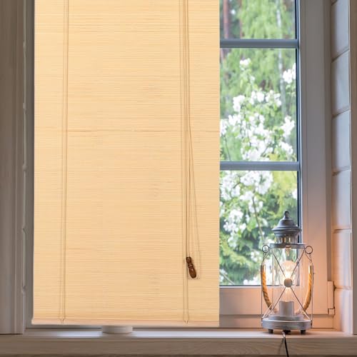 Store enrouleur naturel extérieur protection intimité ajustable - 6