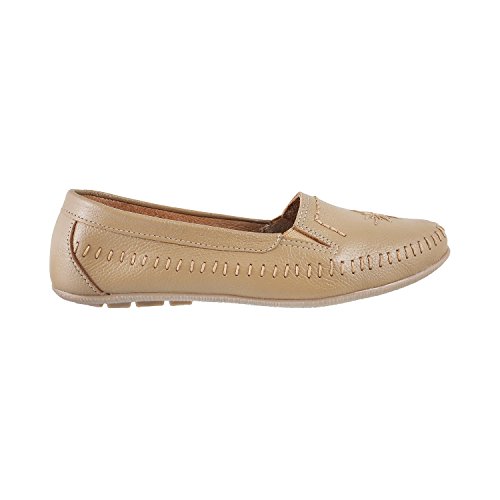 Image of Metro Women Black Leather Ballerina (31-8427)