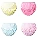 Tancurry Culottes confortables et élégantes avec volants de princesse Sous-vêtements pour bébé fille Couleur unie, multicolore, 0-12 mois