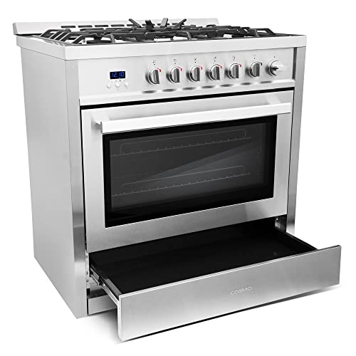 Cosmo COS-965AGC 36 Inch Gas Range With 5 Burner Cooktop thumb #9