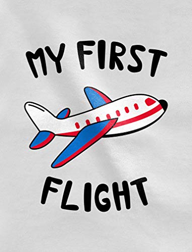 My First Flight – Camiseta infantil de beisebol com manga 3/4, Azul, 2T