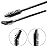 G2PLUS 300PCS Eyelash Brush, Disposable Eyelash Mascara Brushes Wands Applicator Tools Makeup Brush Kits, Eyelash Spoolies Eyelashes Brush for Eyelash Extensions and Eyebrow Brush (Black)