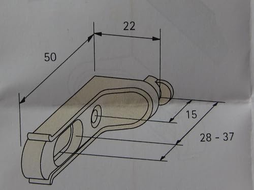HKB ® 8 Stück Rückwandverbinder RV, für Rückwanddicke bis 5 mm, Druckguss vernickelt, mit Schrauben, Qualitätsprodukt von Hersteller Hettich, Artikelnr. 062445