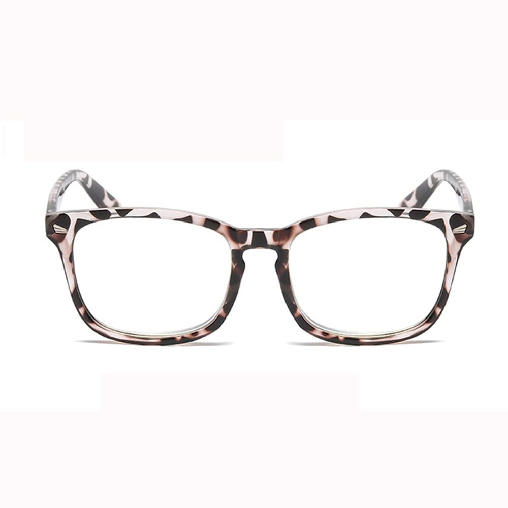 FREAZE Retro Lesehilfe Brillen Anti Blaulicht Lesebrille Anti Rays Computer Brille Für Damen Herren Fashion Brille Lesehilfe Ultraleicht 1.0X,1.5X 2 Stück (Color : Leopard Print, Size : +1.5)