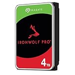 Seagate IronWolf Pro, 4 TB, NAS Internal Hard Drive, CMR 3.5 Inch, SATA 6 Gb/s 7,200 RPM, 256 MB Cache, for RAID Network Attached Storage, 3 years Rescue Services, FFP (ST4000NE001)