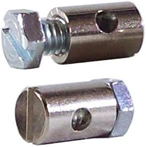 cyclingcolors 1x ADJUSTABLE CABLE LOCK BARREL CLAMP THROTTLE 8MM 9MM GUIDE HANGER END STOP VINTAGE MOPED ROLLER SCOOTER MOTORBIKE BRAKE ACCELERATOR GAS
