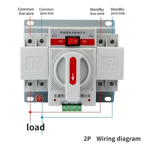 Inverseur source automatique ATS avec commutateur de transfert automatique double puissance 3P