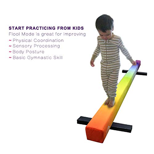 JC-ATHLETICS Adjustable Balance Beam Gymnastic Practice Training Equipment for Kids Children Home Floor Use,8 Feet Long - Thumbnail 5