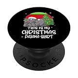I Want A Hippopotamus For Christmas Hippo Pyjama Weihnachtsbaum PopSockets mit austauschbarem PopGrip