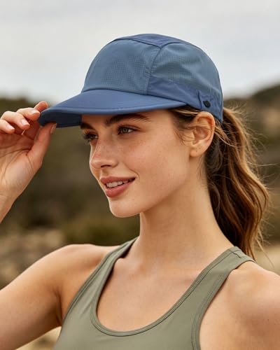 Image of CLAPE Snapback 5 Panel Hat for Men Flat Bill Funny Trucker Hats Running