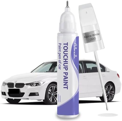 Touch Up Paint for BMW Alpine White (300)-Exact Match–Chips and Nicks TouchUp Paint Pen Scratch Repair Car Accessories Car Paint Pen for Erase Car Scratches