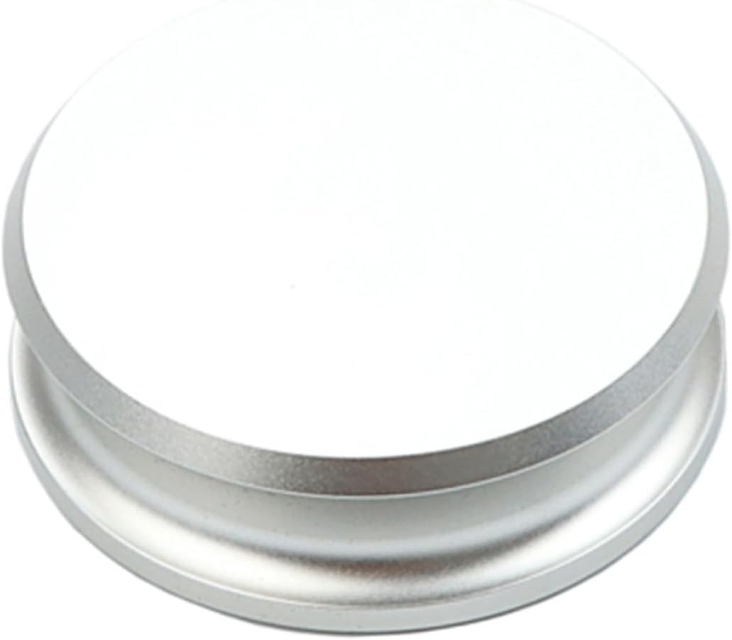 VALICLUD Vinyl Turntable Weight Clamp Stabilizer Record Disc Audio Turntable Balanced Weight Clamp for HiFi Record Players with Silver Finish, Suitable for Vinyl Playback and Vibration