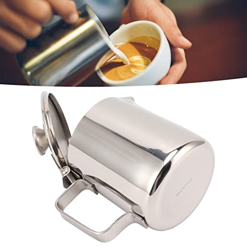 Jarro para Espuma de Leite Em Aço Inoxidável, Melhor Copo para Vaporizador para Espuma de Leite Medi